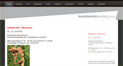 Desktop Screenshot of kunstverein-bamberg.de